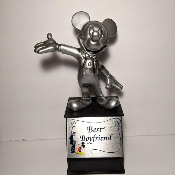 Disney Other - Best boyfriend Mickey Mouse Award Trophy Statue 9